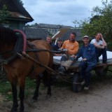 Sergei and the men September 2012